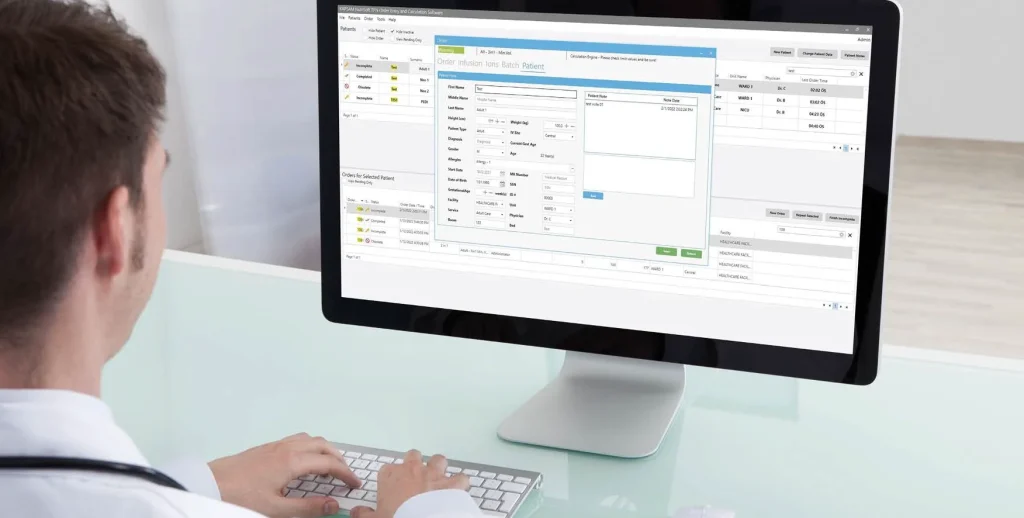 NutriSoft interface